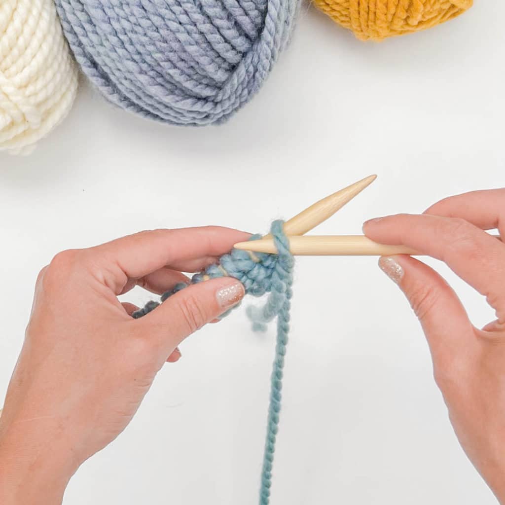 How to Purl Stitch - Step 1