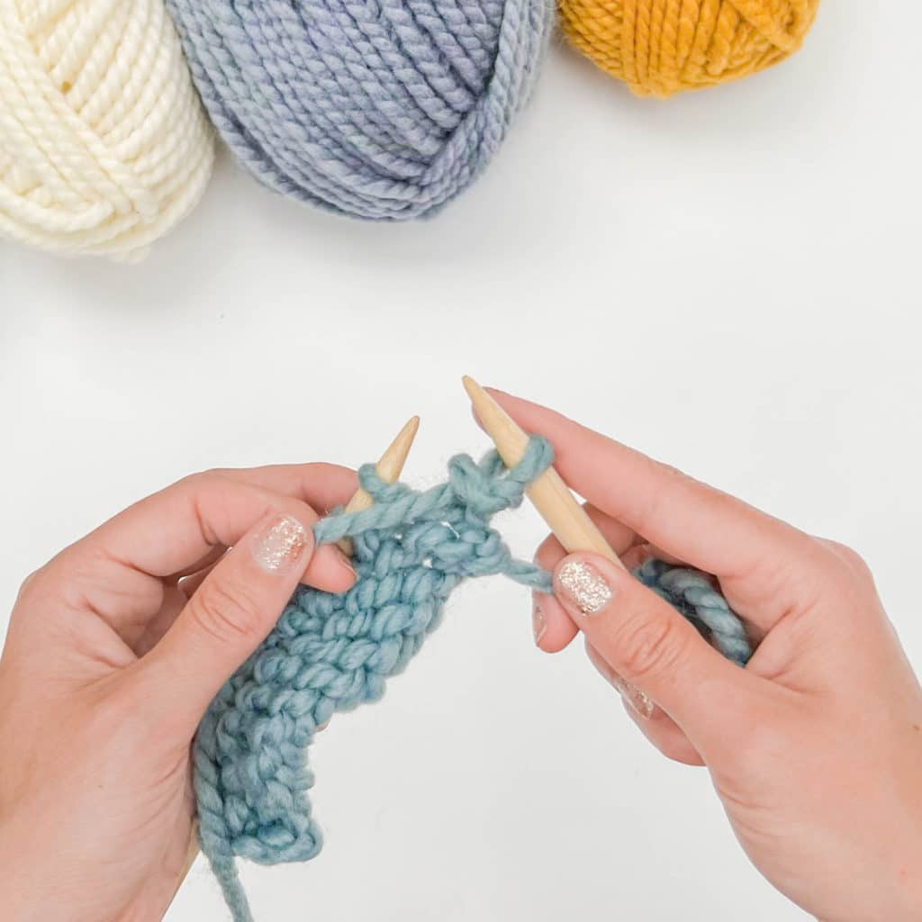 How to Purl Stitch - Step 5