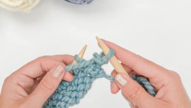 How to Purl Stitch - Step 5