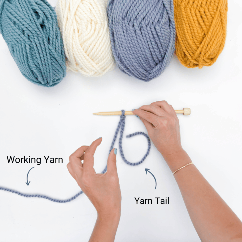 How to make a slip knot for knitting