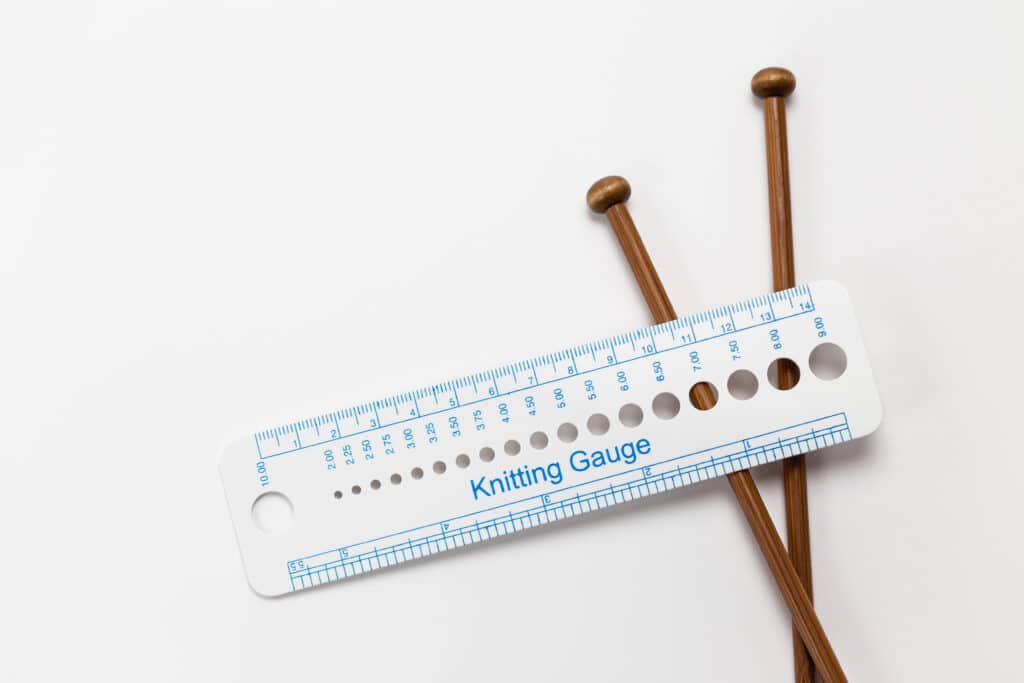 Knitting Supplies for Beginners - Needle Gauge for Knitting