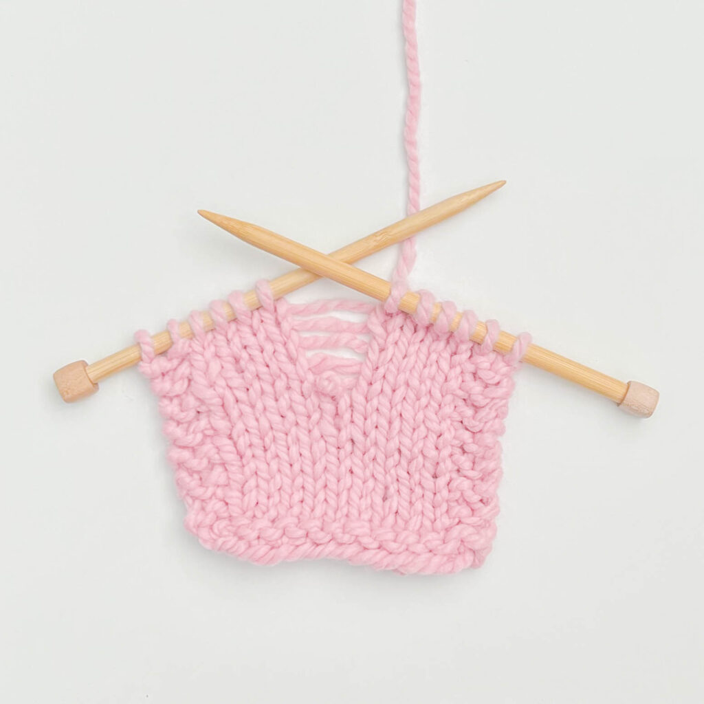 How to fix a dropped knit stitch