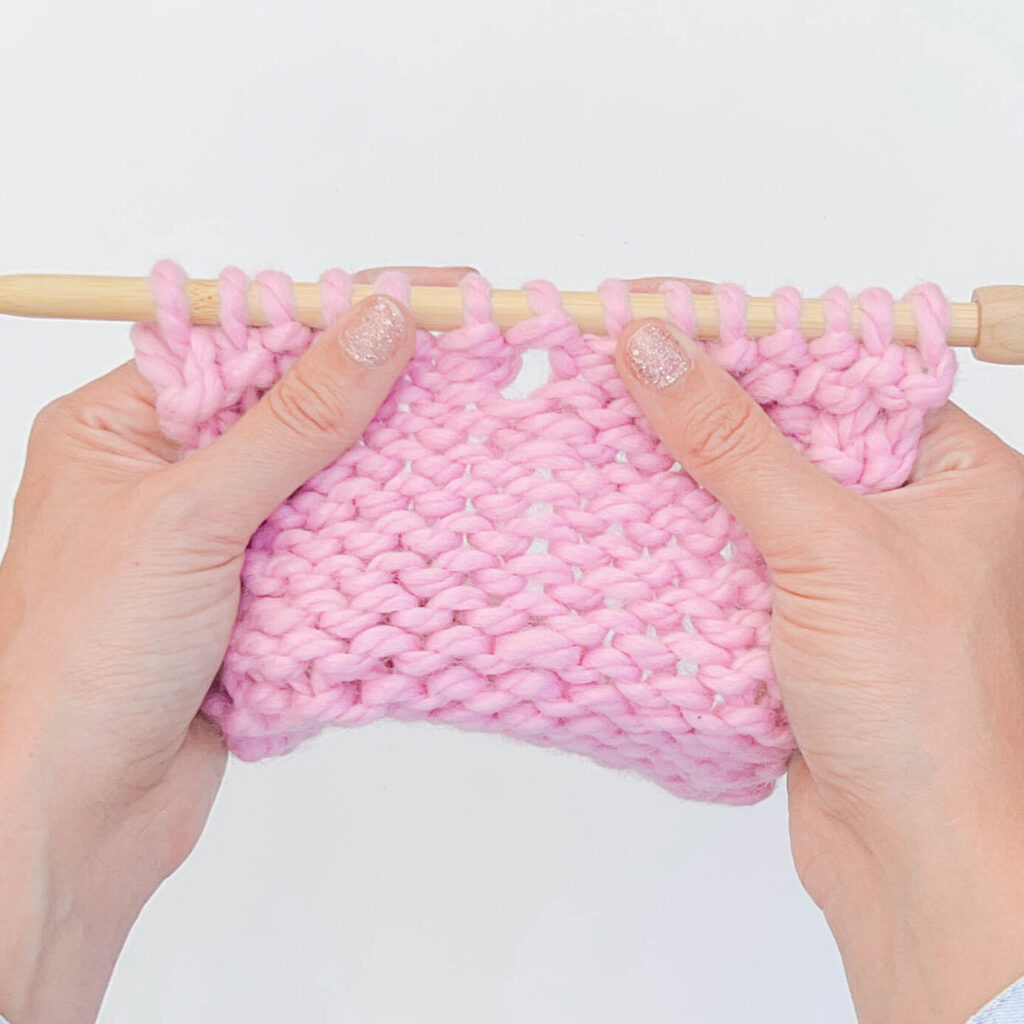 Yarn over in knitting