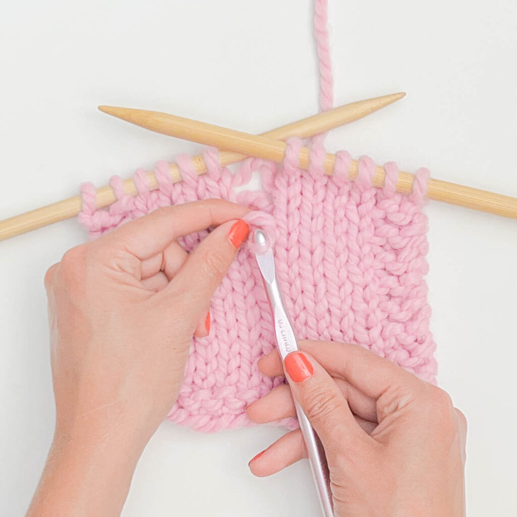 How to fix a dropped stitch - Knit Stitch Step 4