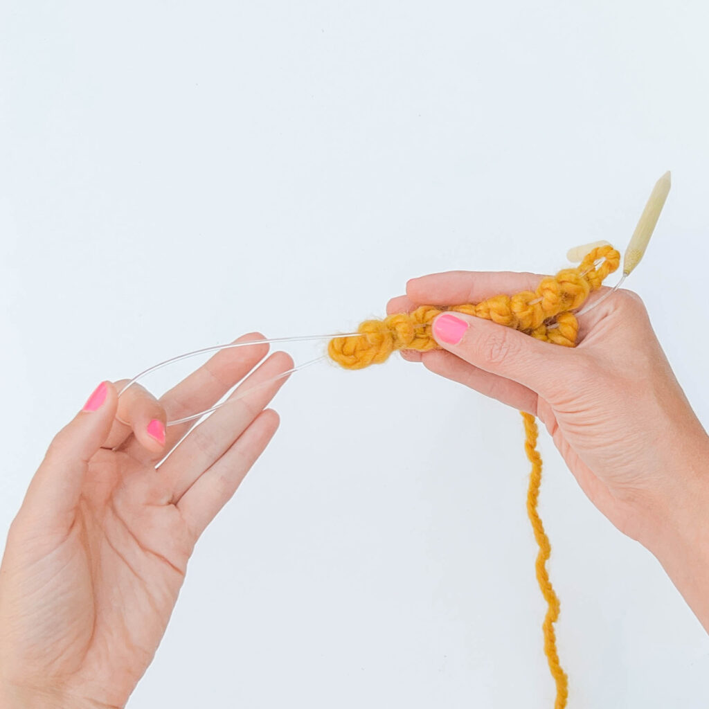 Magic loop knitting - Step 3