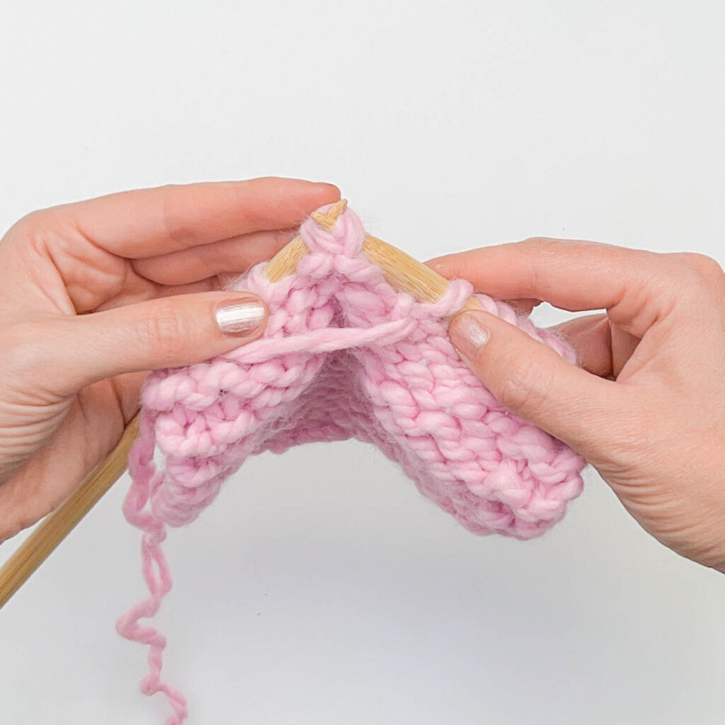 SSP Knitting Decrease: Step 4