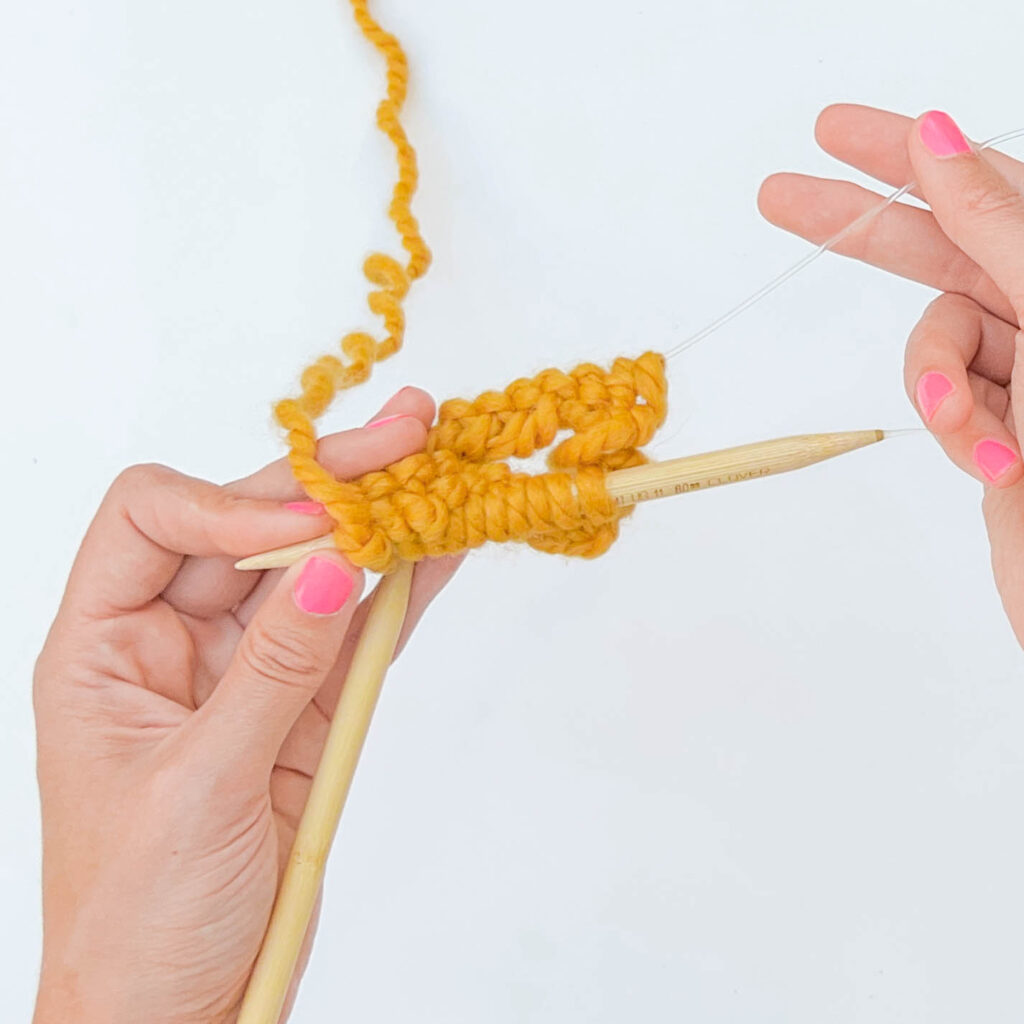 Magic loop knitting - Step 8