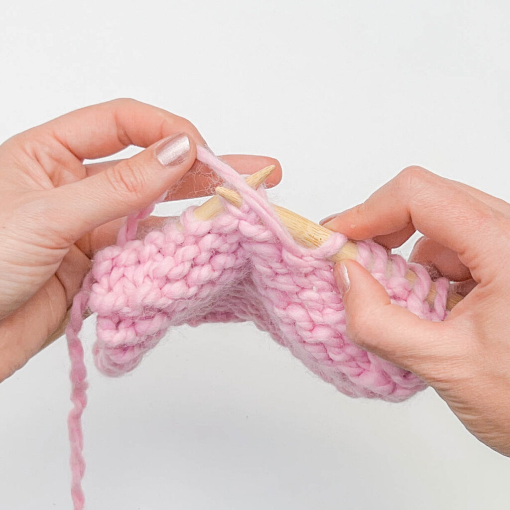 SSP Knitting Decrease: Step 5