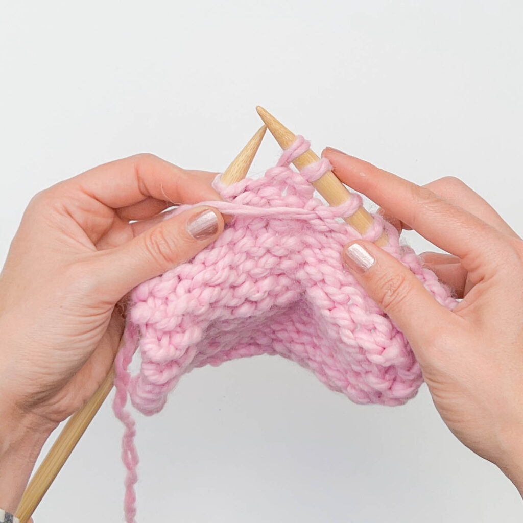 SSP Knitting Decrease: Step 2
