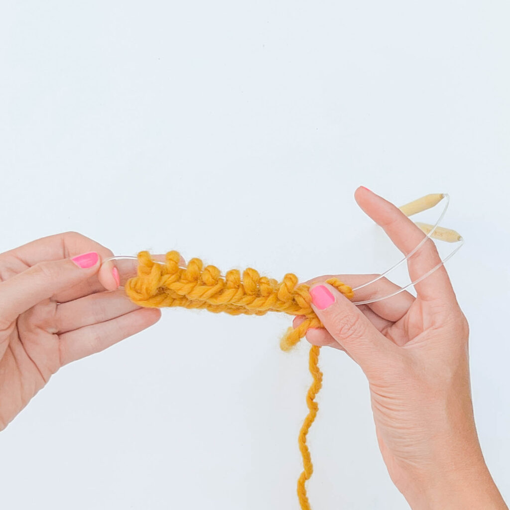 Magic loop knitting - Step 2