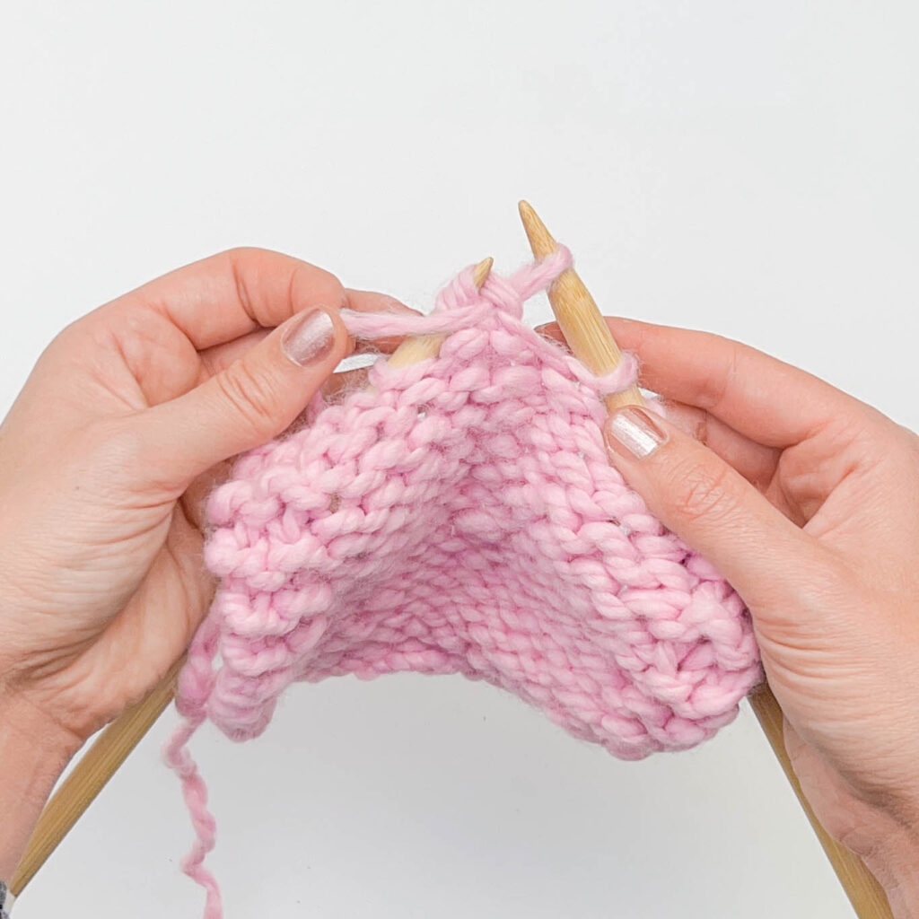 SSP Knitting Decrease: Step 5.5