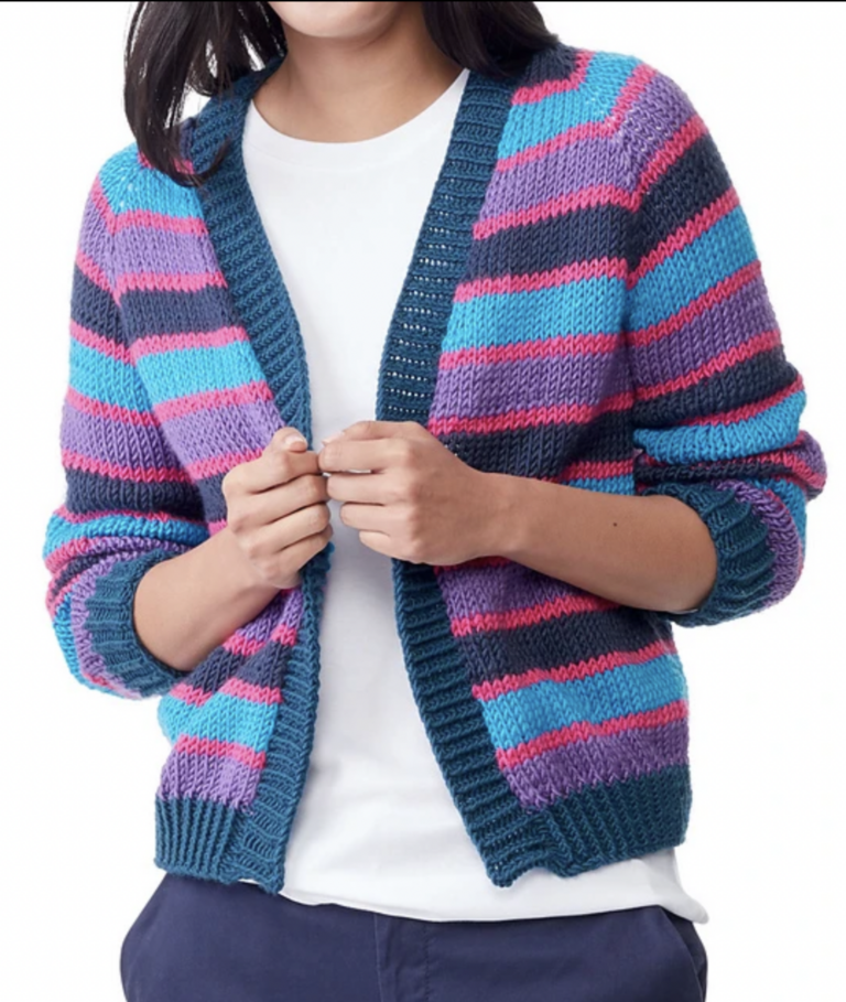 Chunky Knit Cardigan Pattern [FREE 10 Easy Projects!]