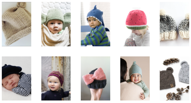 Free Baby Hat Knitting Pattern Round Up Main Image