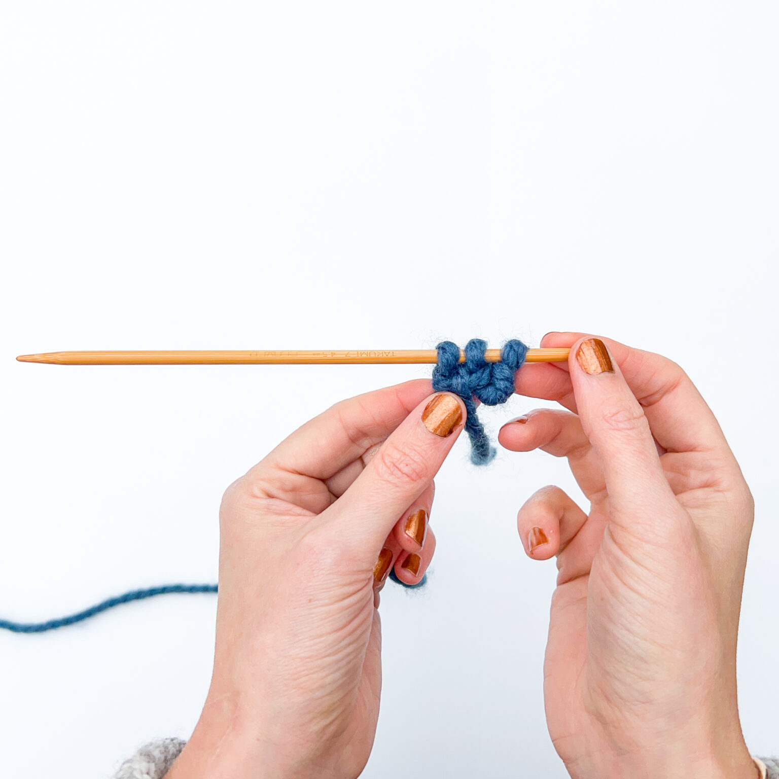 Knit I-Cord [3 Easy Steps]