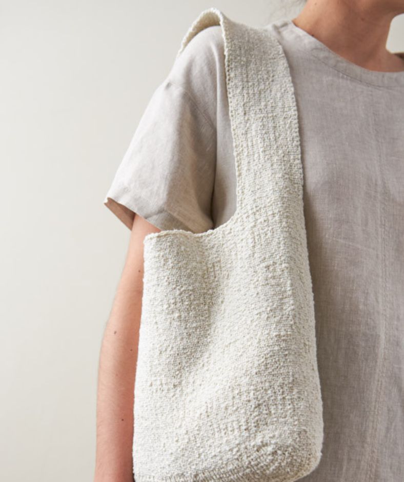 DIY Knitting Pattern Tote Bag Málaga