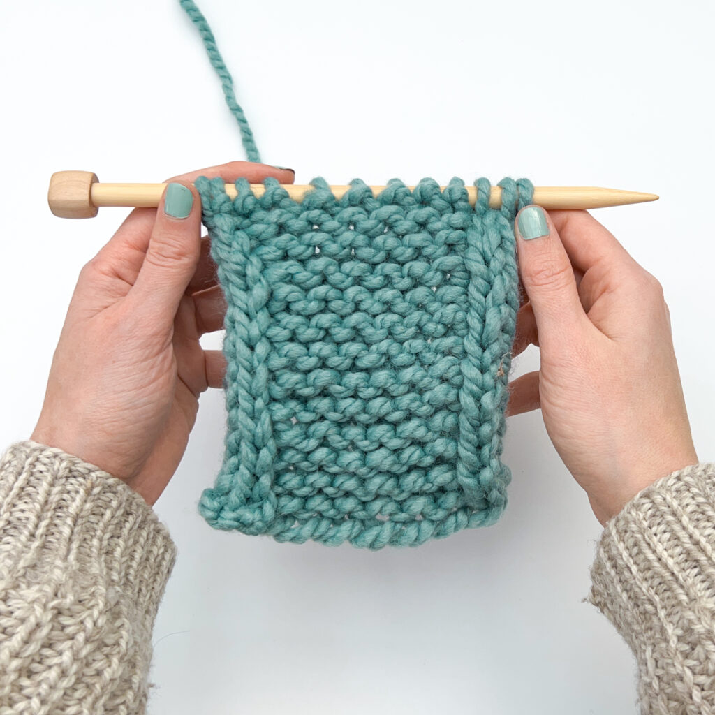I Cord Edging - how to knit applied I cord 
