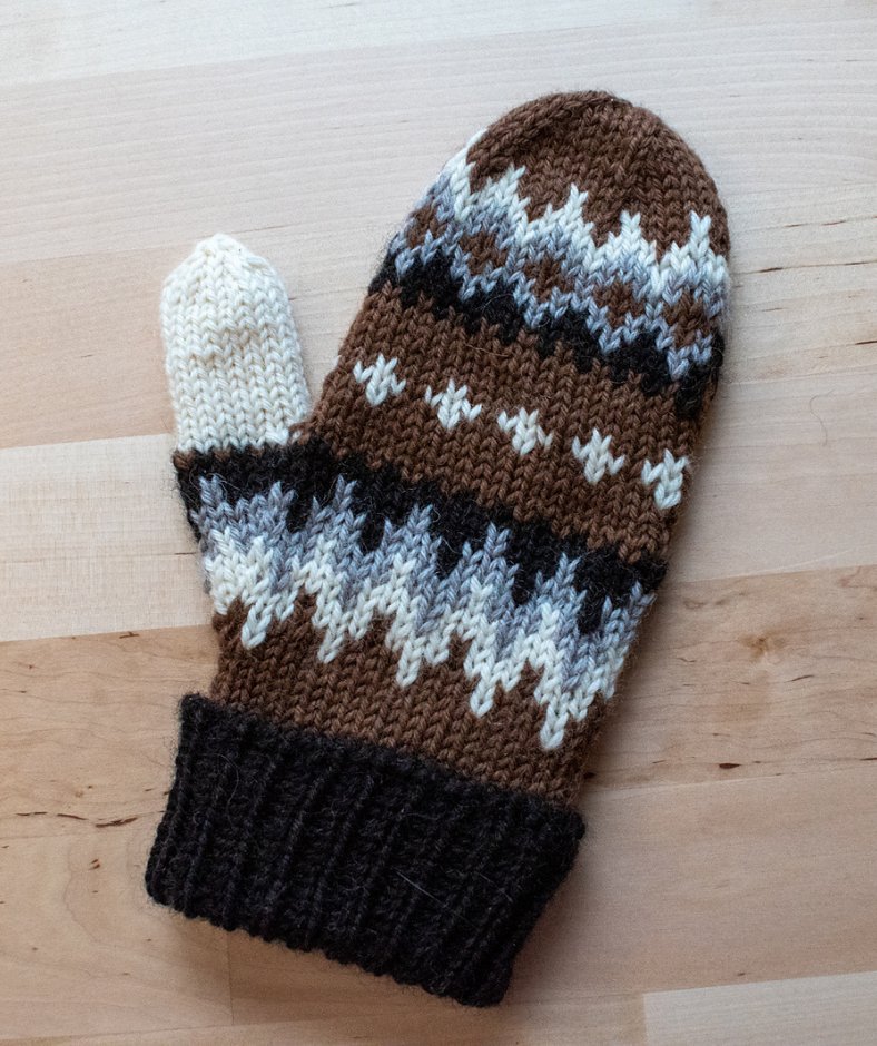 mittens knitting pattern - bernie's mitts