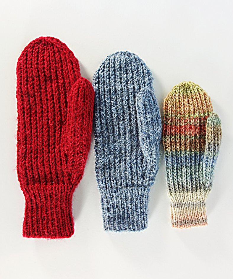 Padded mittens - Mittens Knitting Pattern Free