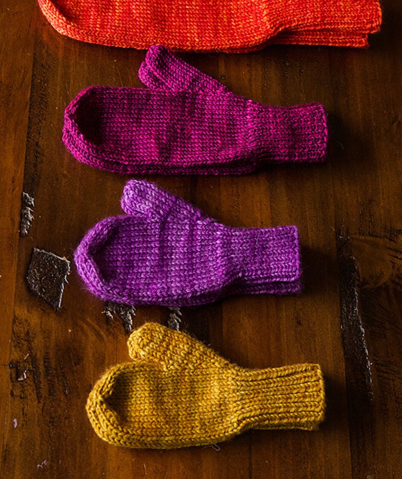 mittens knitting pattern - world's simplest mittens