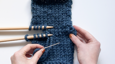 Image of how to do the kitchener stitch