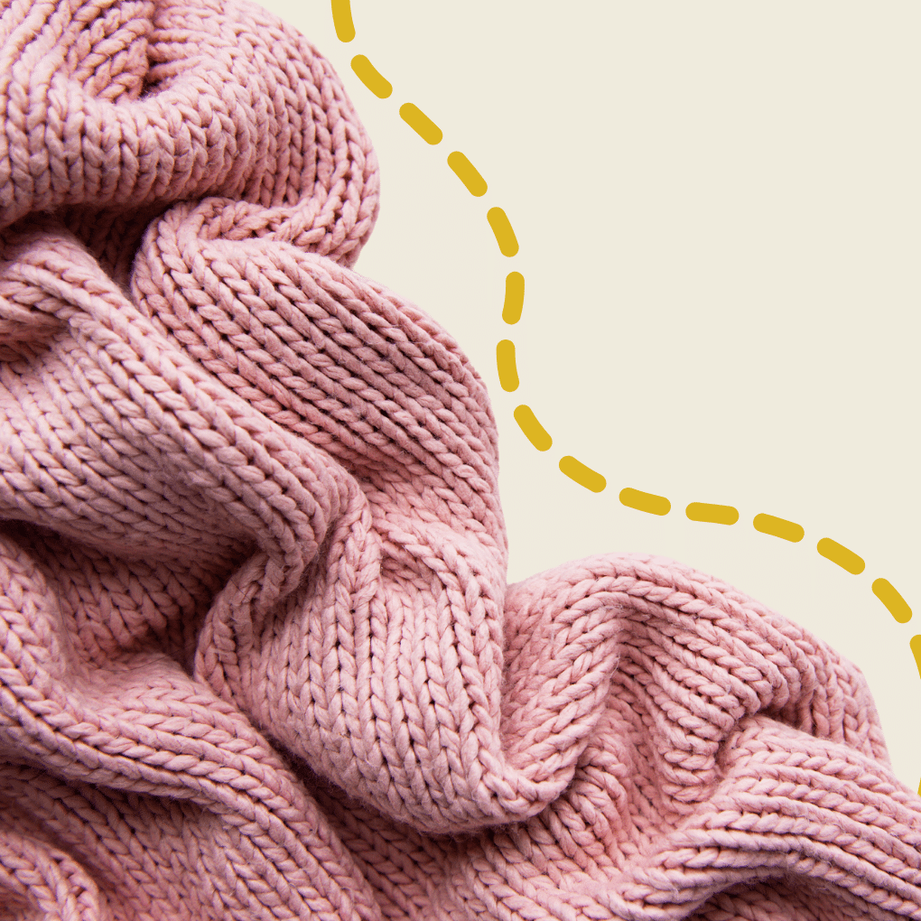 Image of a flowy knitted fabric.