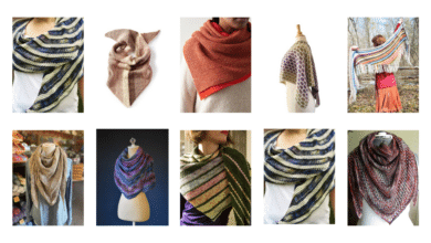 A gallery of lovely knitted shawl patterns!