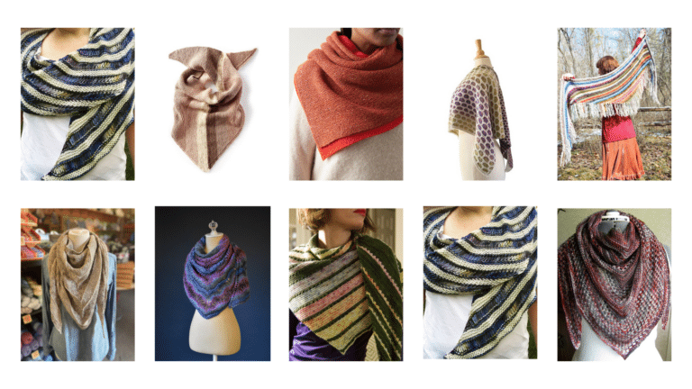 A gallery of lovely knitted shawl patterns!