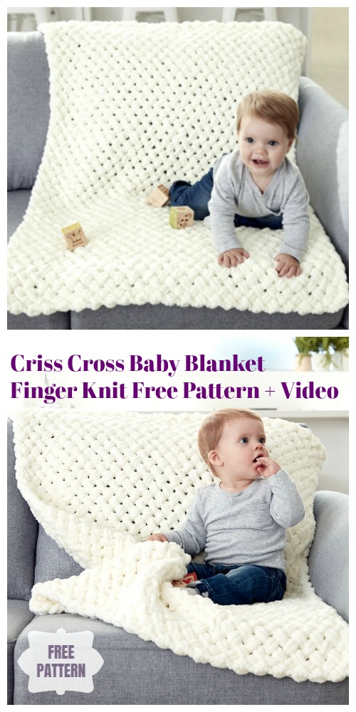 Criss Cross Baby Blanket
