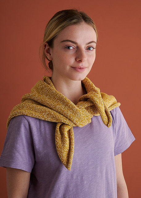 Knit + Fold Bandana in Picnic Cotton pattern.