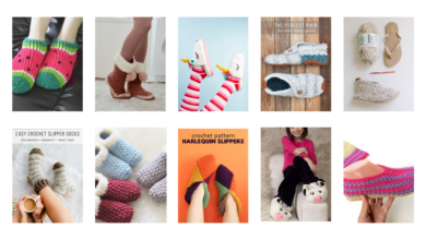 Free crochet slipper patterns for fall!