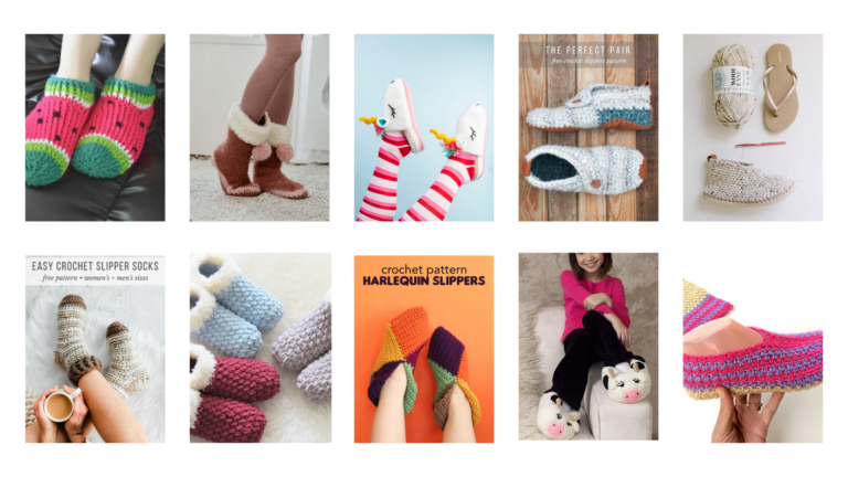 Free crochet slipper patterns for fall!