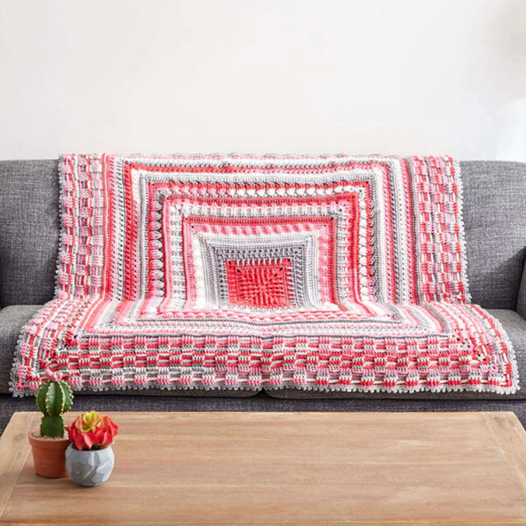 Free crochet afghan patterns: The Study of Texture Afghan