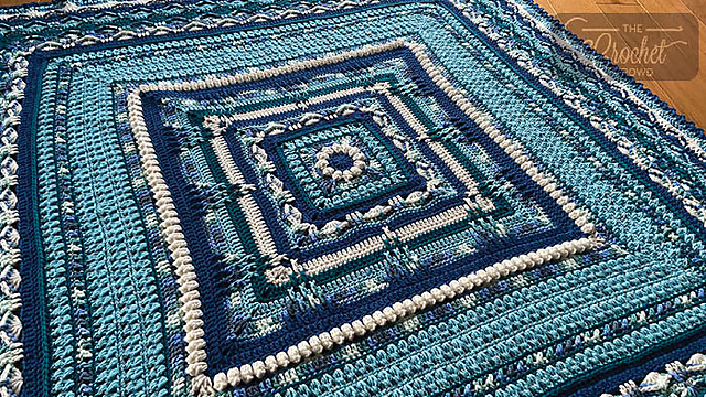 Free crochet afghan patterns: The Calming Comfort Afghan