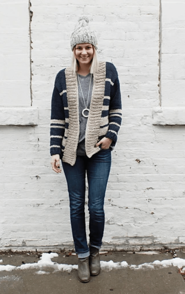 Big Heart Cardigan Sweater Knitting Pattern — Ashley Lillis