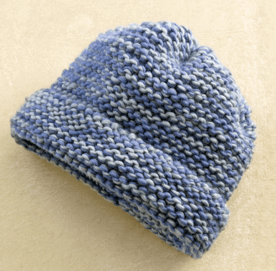 Loom Knit Tweedy Hat