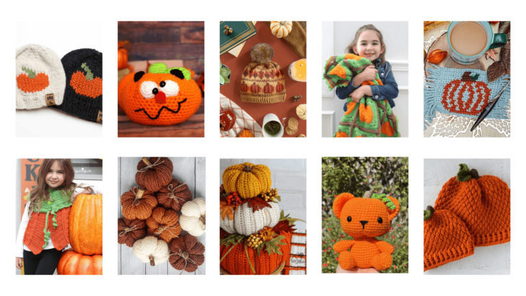 Free knit and crochet pumpkin patterns!