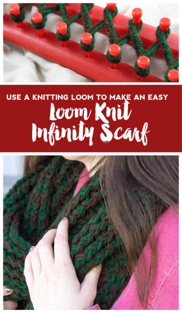 Loom Knit Infinity Scarf