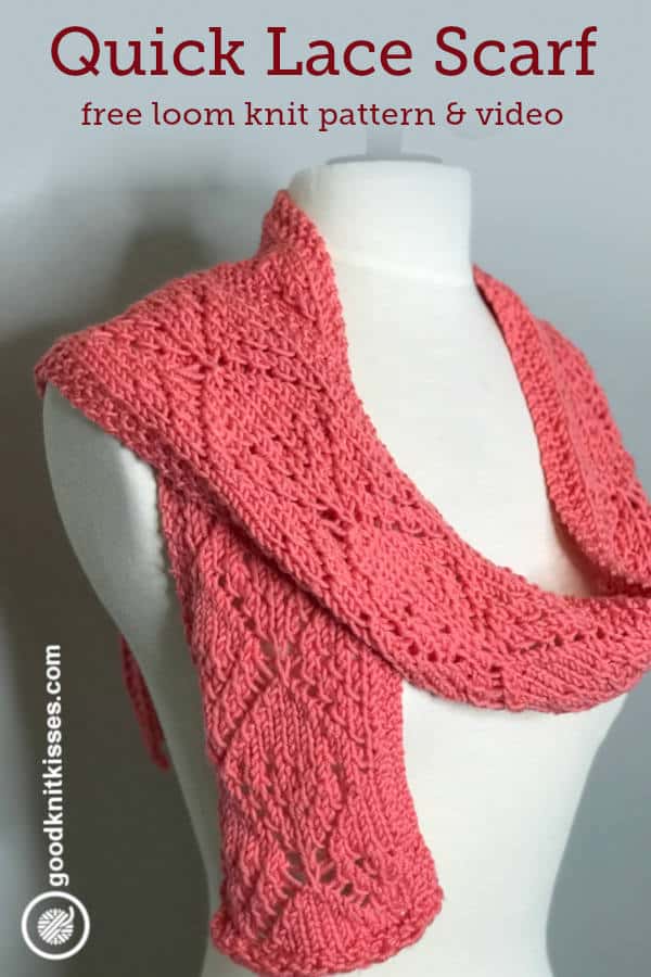 Loom Knit | Quick Lace Scarf