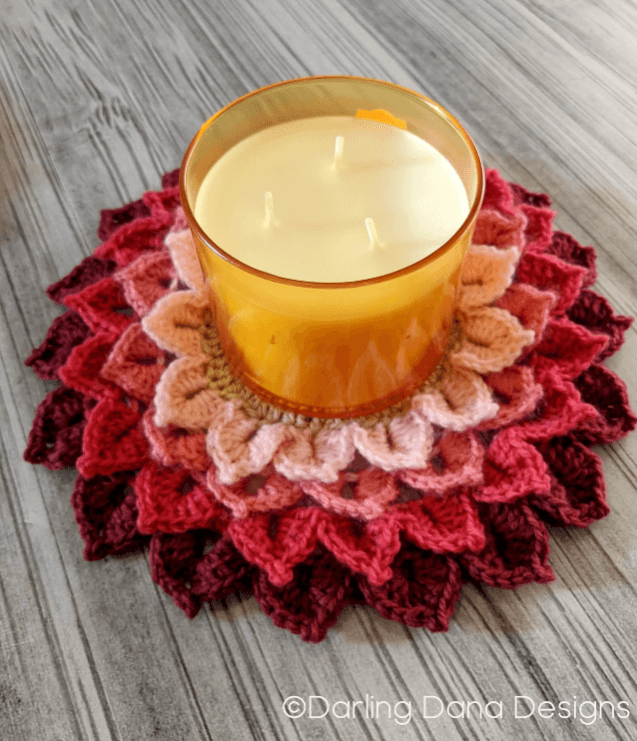 Flower Candle Coaster