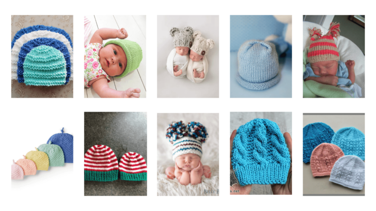 Baby hospital hat knitting patterns!