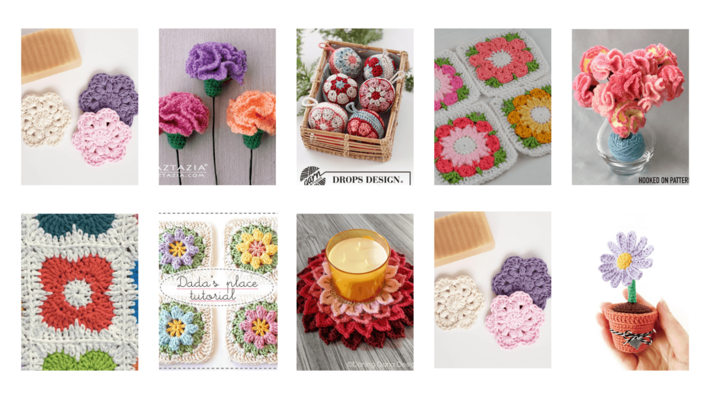 Free crochet flower patterns!