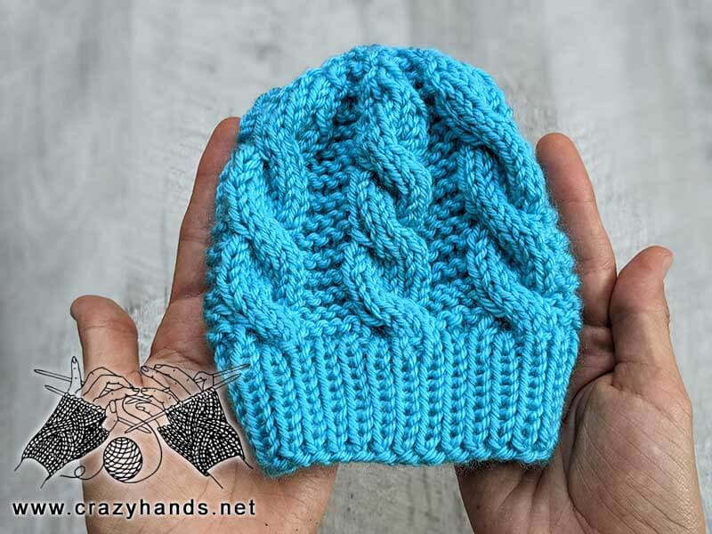 Newborn Baby Cable Hat