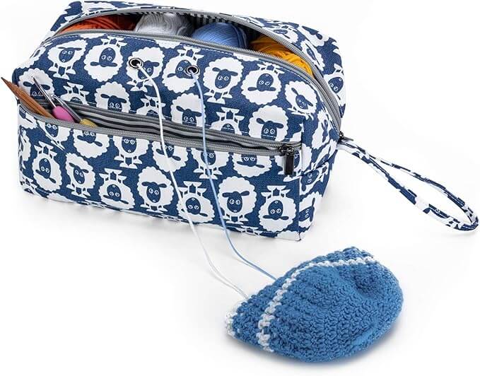 Coopay Large Crochet Bag Knitting Bags and Totes Organizer, Traveling  Crochet Bags Yarn Bag for Carrying Crochet Hooks, Knitting Kit, Skein Yarn  Wool