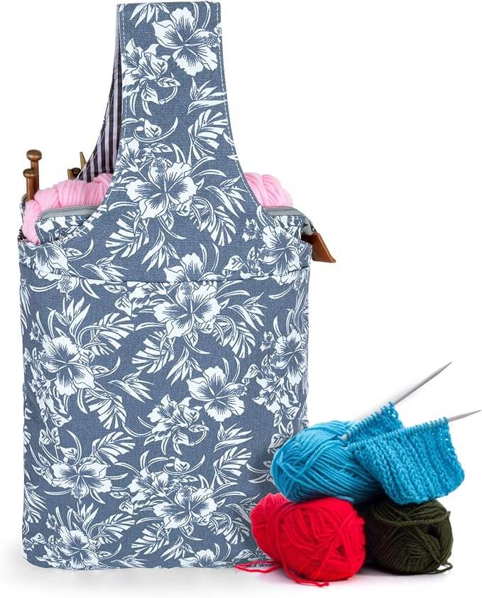 Best Knitting Bag for Yarn Storage. Portable Light and Easy to Carry