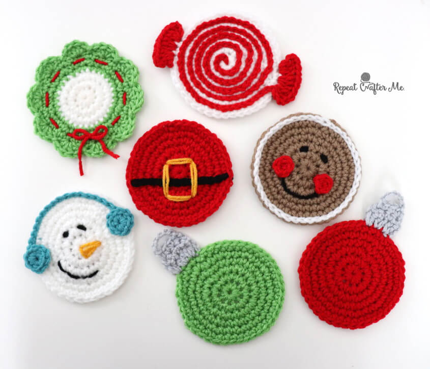 Christmas Coasters pattern by Jo Edwards