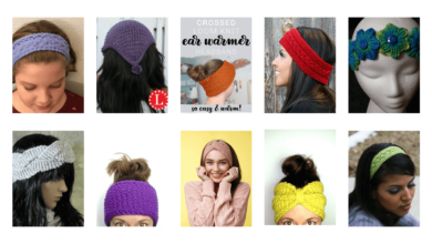 Loom knitting headbands