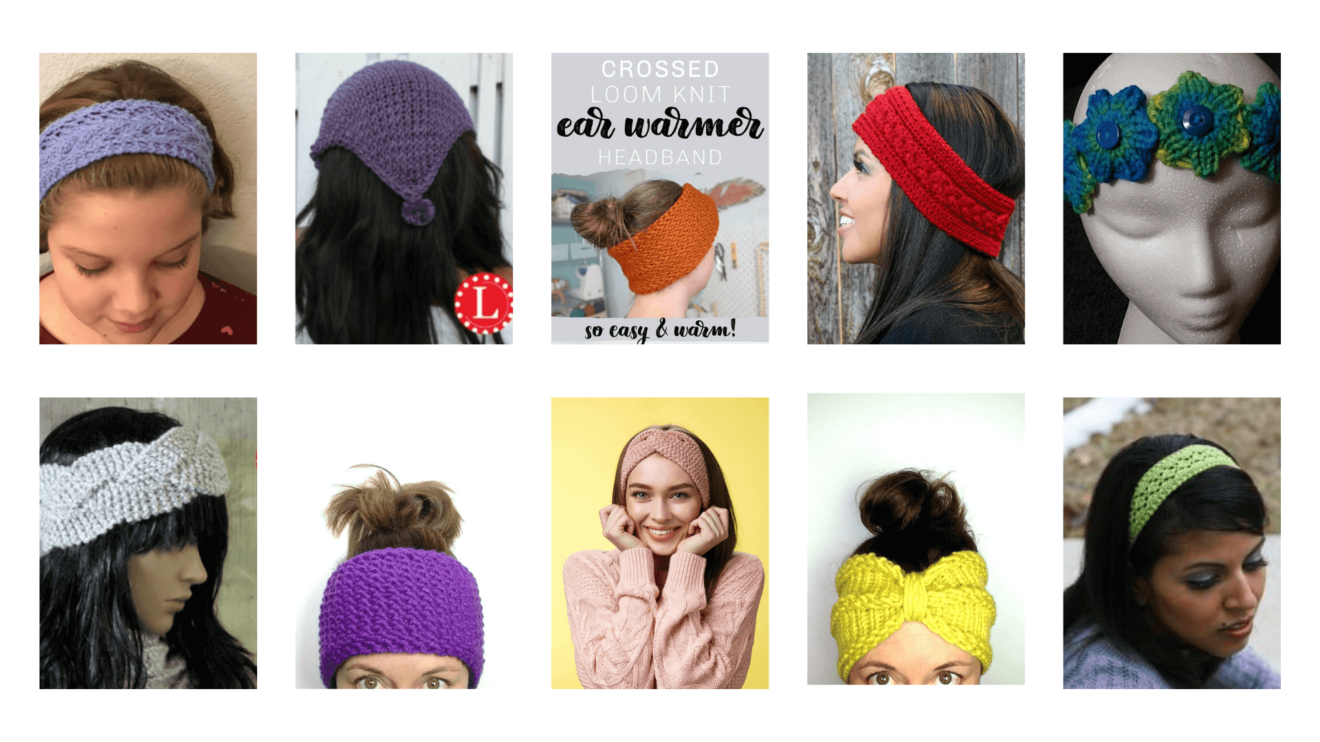 Free Loom Knit Headband Pattern (Crossed Ear Warmer!)  Loom knitting  patterns free, Loom knitting, Loom knitting patterns hat