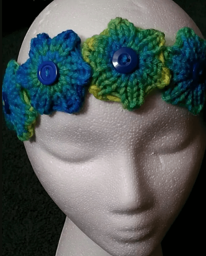 Quick Knit Flower Headband