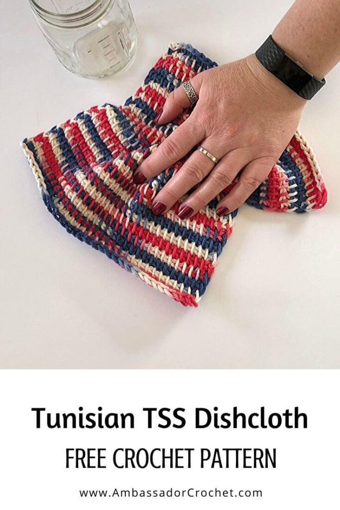 Tunisian TSS Dishcloth