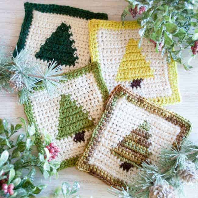 Christmas Coasters pattern by Jo Edwards